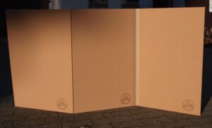 Aufgestellte Abschirmkork-Platten mit Echtheitsstempel
